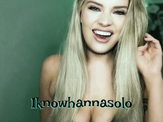 Iknowhannasolo